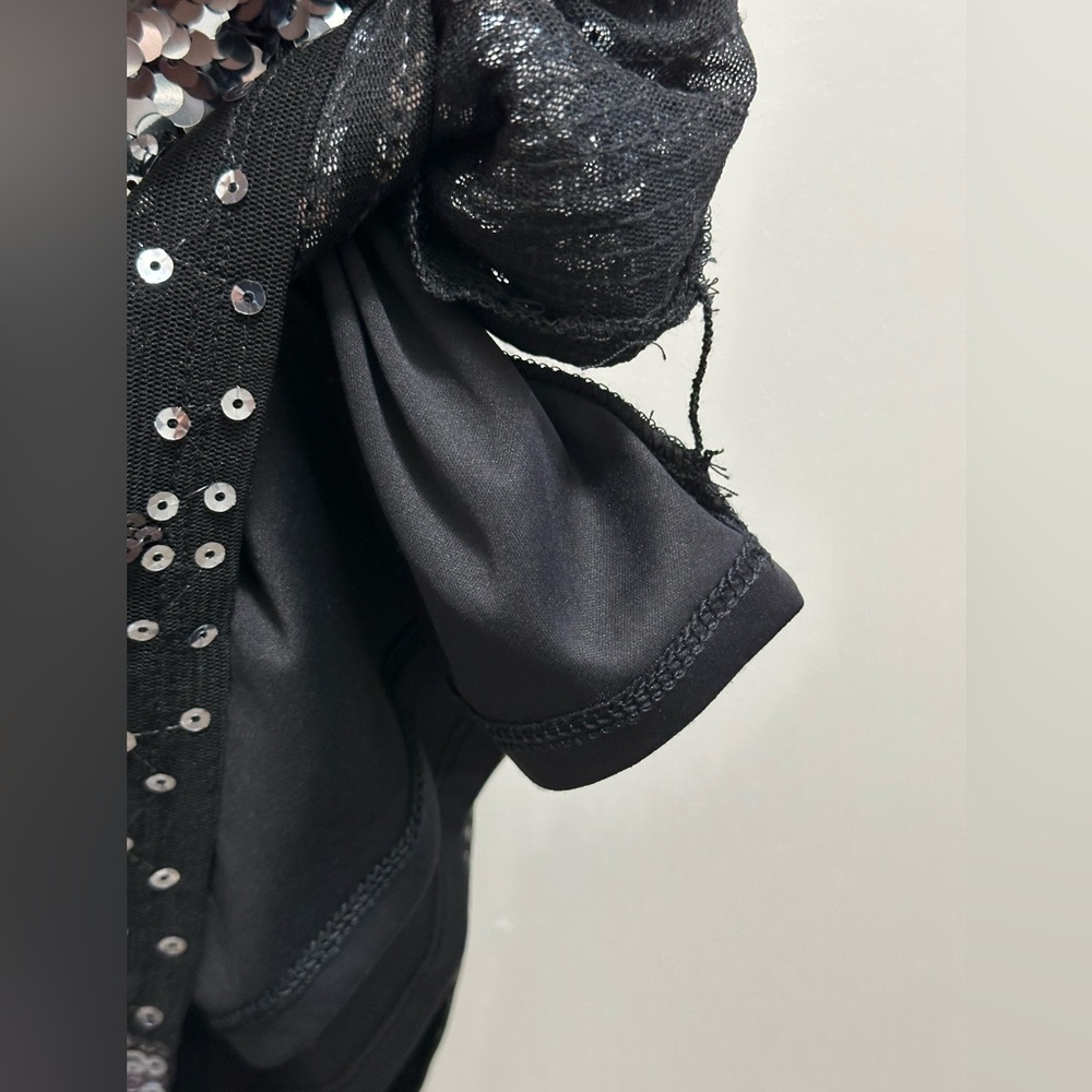 Like NEW Express sequin sheer dress size Small
Black Grey Silver - Picture 6 of 6